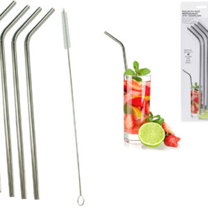 Paille inox par 4