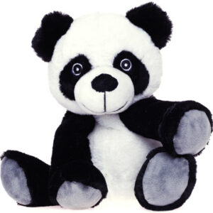 bouillotte panda en peluche blé et lavande