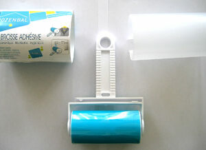 Brosse adhésive lavable