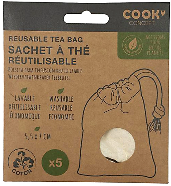 Sachet de thé réutilisable
