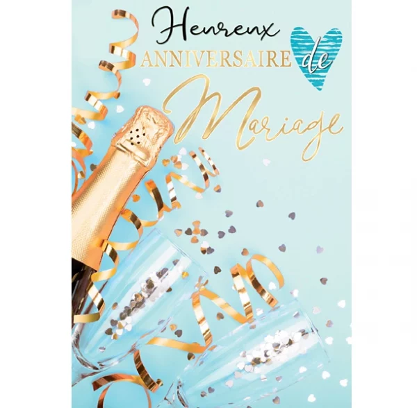 carte anniversaire mariage