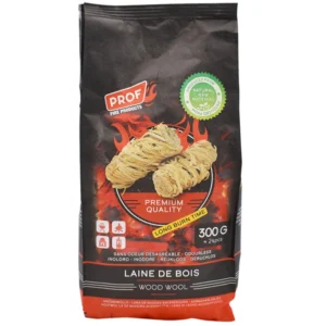laine de bois allume-feu