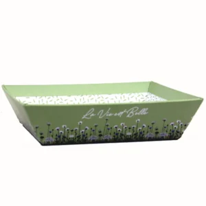 corbeille carrée en carton La Vie est Belle