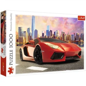 puzzle voiture de course rouge 1000 pieces
