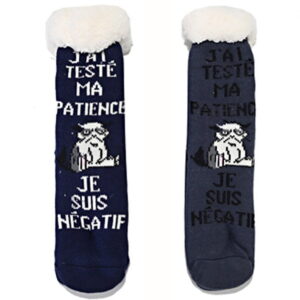 chaussettes fourrées j'ai testé ma patience...