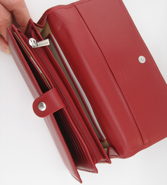 compagnon 553050 en cuir rouge