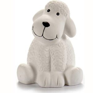 tirelire caniche à colorier