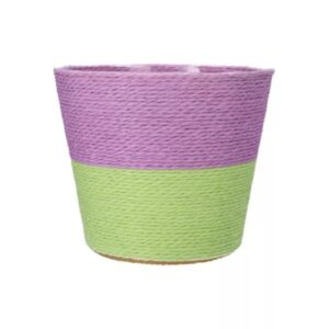 Cache pot vert violet
