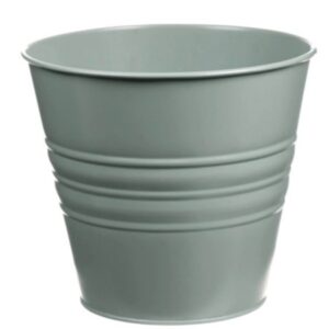 Cache pot métal vert