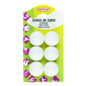 balles de ping-pong x 6 sur blister