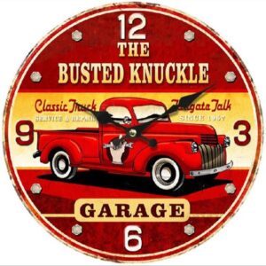 Horloge métal truck