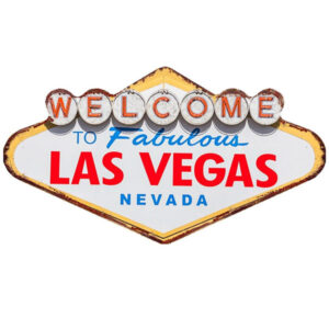 Déco murale Las Vegas en métal