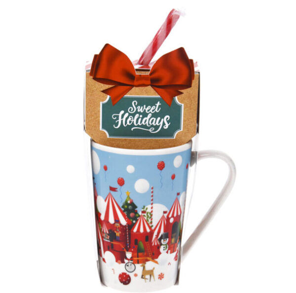 Mug Noël avec chocolat et candy cane