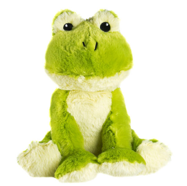 bouillotte peluche grenouille verte