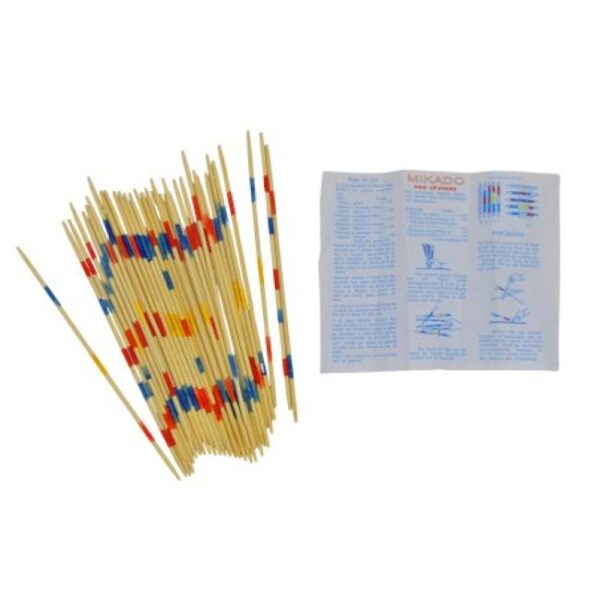 jeu de mikado en bois sur blister