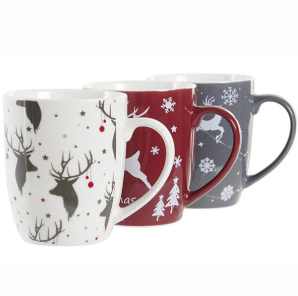 Mug porcelaine rennes du Père Noël