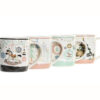 mug en porcelaine décor sapins de Noël
