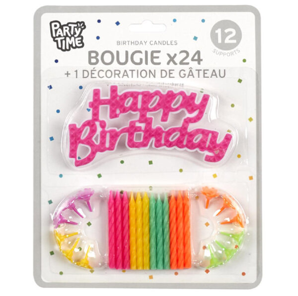 bougie pour gâteau d'anniversaire