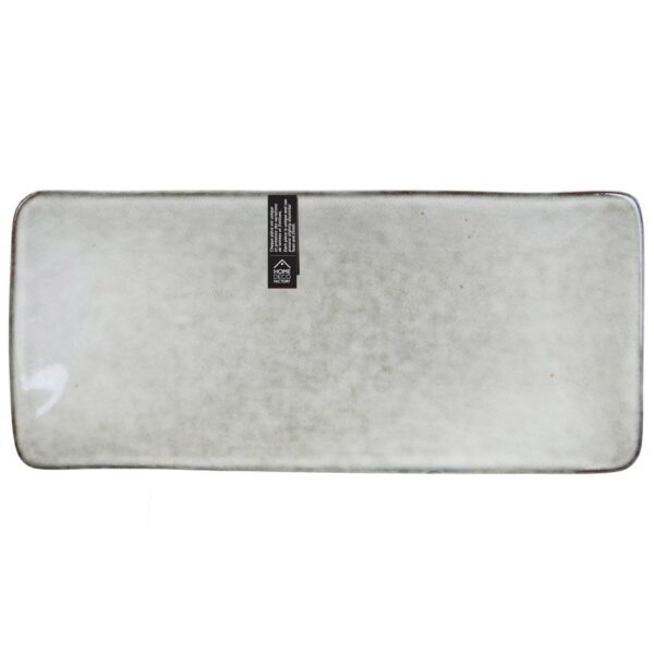 coupelle rectangulaire en céramique grise