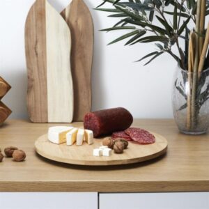 Plateau tournant en bambou pour la table