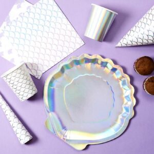 assiette en carton sirène