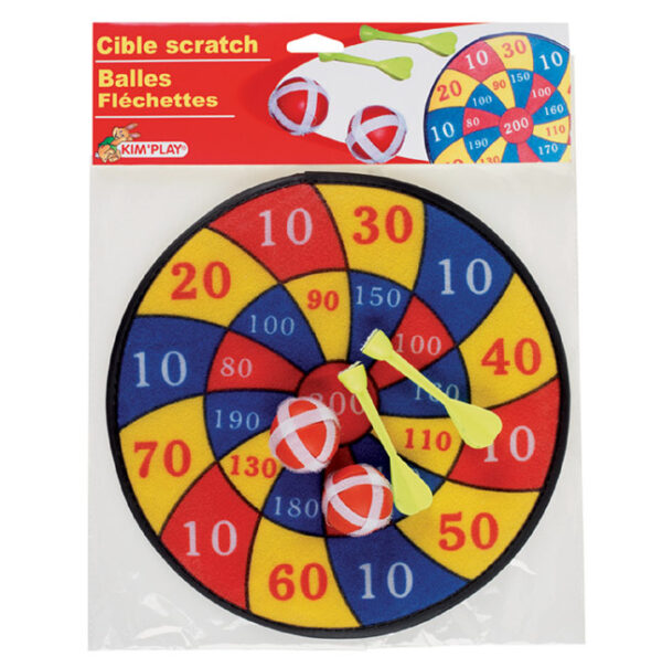 Cible et fléchettes scratch