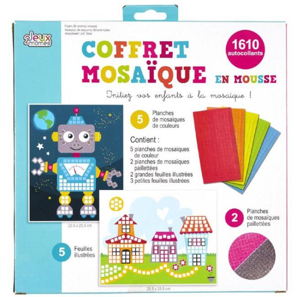 coffret de mosaïque en mousse