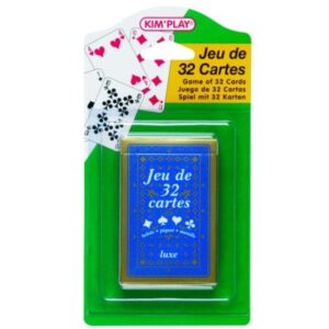 jeu de 32 cartes sur blister