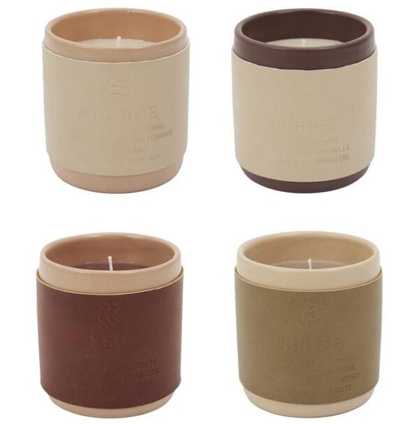 Bougie parfumée 4 éléments assortiment