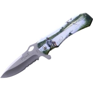 Couteau tactique décor pêcheur