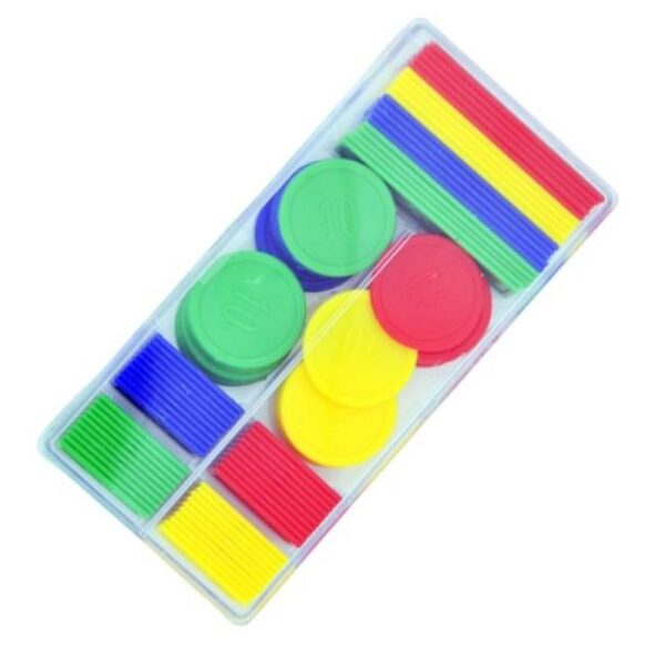 boite de 100 jetons marqués pour jeux