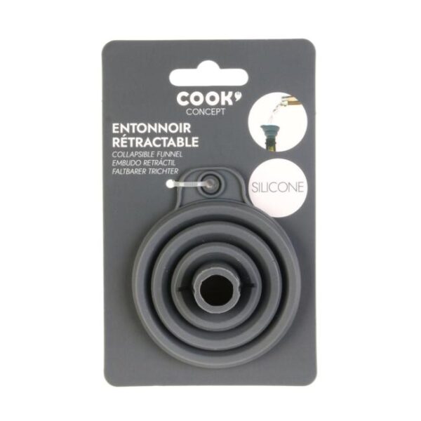 entonnoir rétractable en silicone