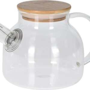 théière en verre avec filtre