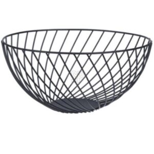 corbeille à fruits en métal noir