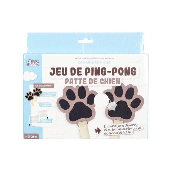 jeu de ping-pong pattes de chien