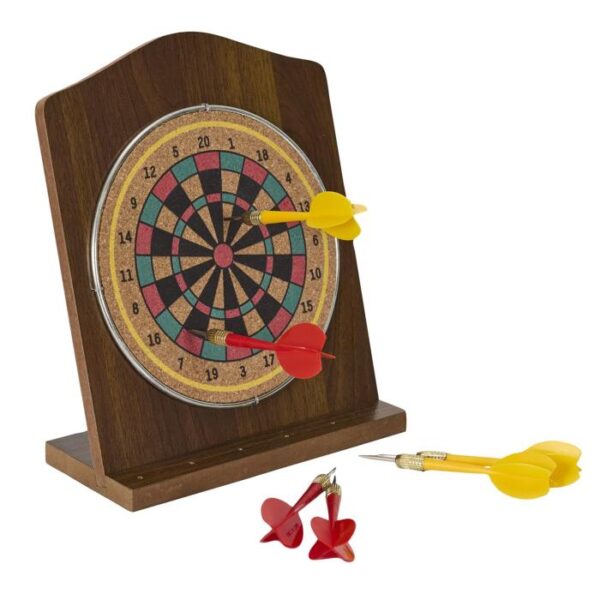 jeu de fléchettes en bois