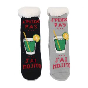 chaussettes fourrées mojito pour femme