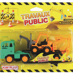 Véhicule de chantier sur blister