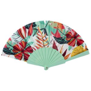 Éventail à main décor floral