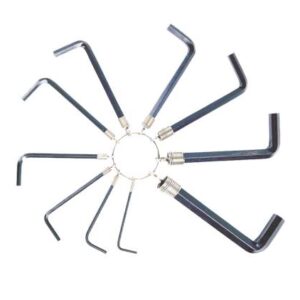 Clés mâles hexagonales x10