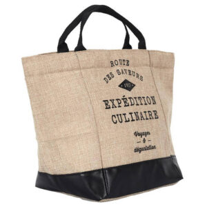 Grand lunch bag effet jute
