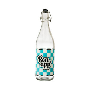 Bouteille en verre à clapet Bon App'