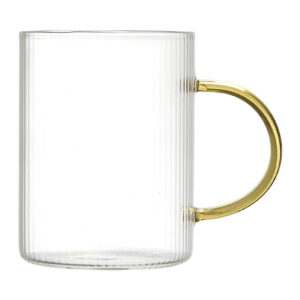 mug en verre strié