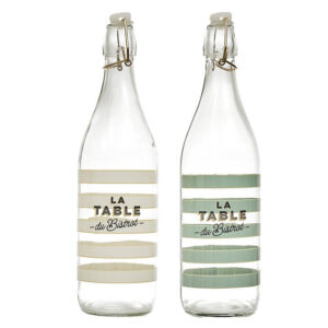 Bouteille en verre bistrot