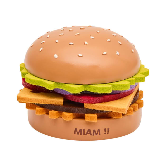 Dessous de verre dans un burger